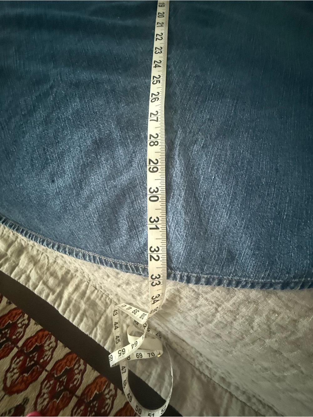 Ralph Lauren Blue A-Line Denim Maxi Skirt - Picture 5 of 8